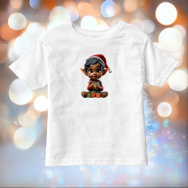 Camiseta Infantil Boneca Natal Elf Toddler Tee (Criador carregado)