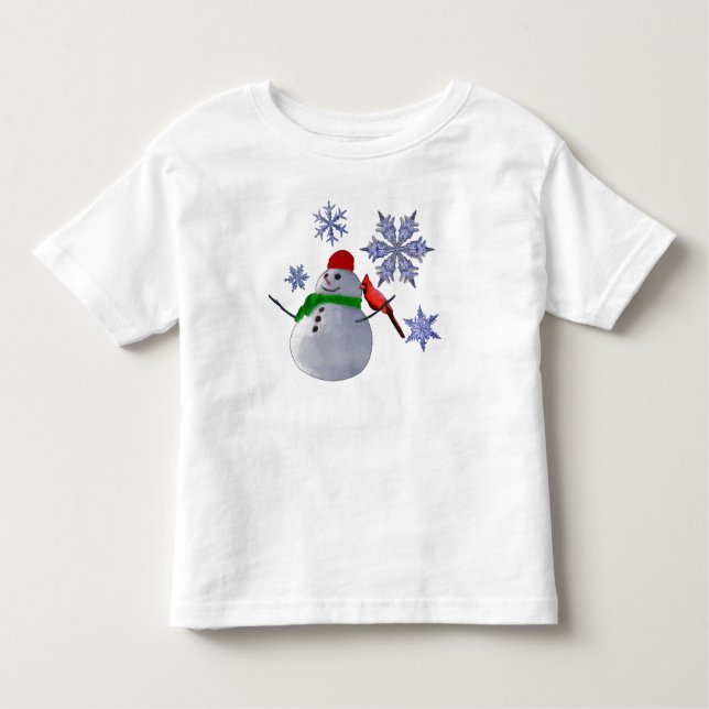 Camiseta Infantil Boneco de neve (Frente)