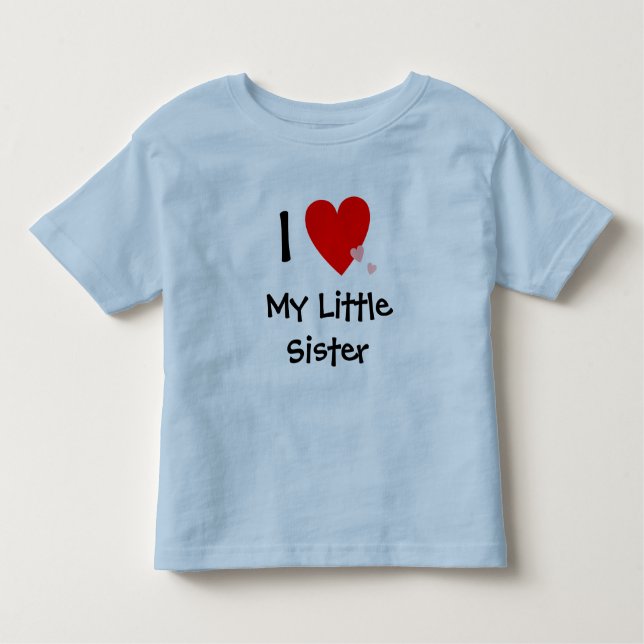 Camiseta Infantil Bonita Amo Minha Irmãozinha (Frente)