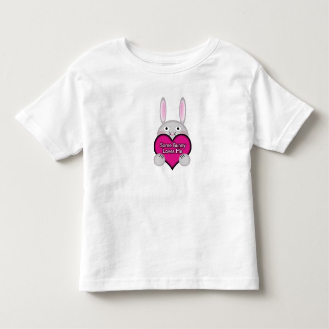 Camiseta Infantil Bonita Coelhinha Me Ama Coração (Frente)