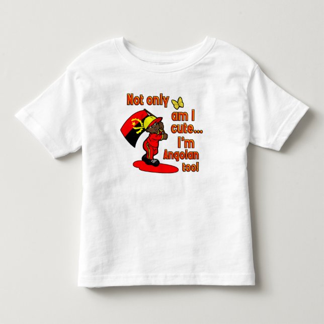 Camiseta Infantil Bonita e Angolana (Frente)