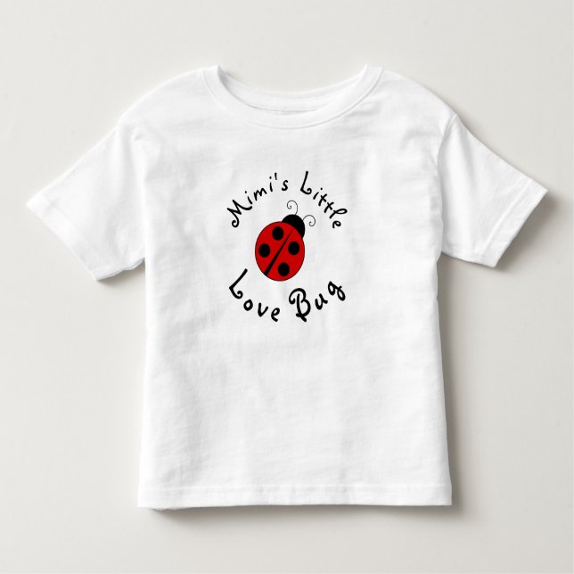 Camiseta Infantil Bonita Lady Bug personalizou o pequeno Inseto de a (Frente)