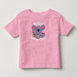 Camiseta Infantil Bonita Urso Koala, Rapariga de Aniversário Koalia
