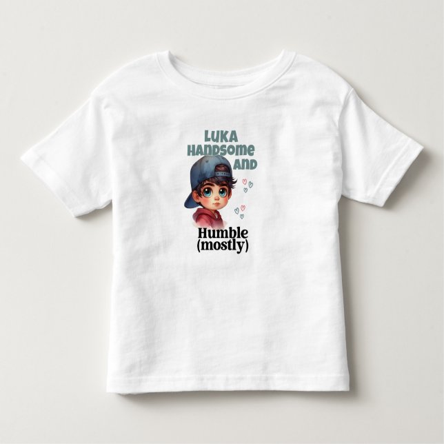Camiseta Infantil Bonito Bonito E Humilde (Frente)