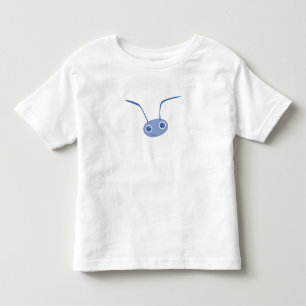Camiseta Infantil Bonito como um inseto azul