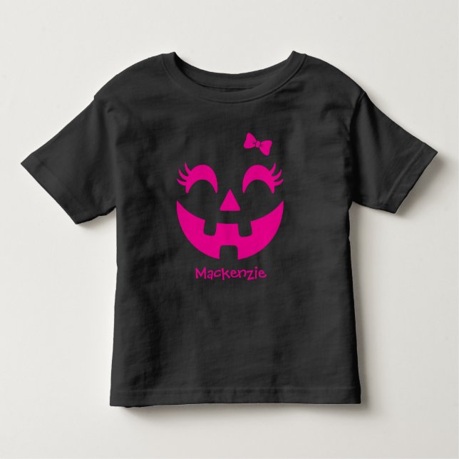 Camiseta Infantil Bonito Halloween Jack O' Lanterna (Frente)