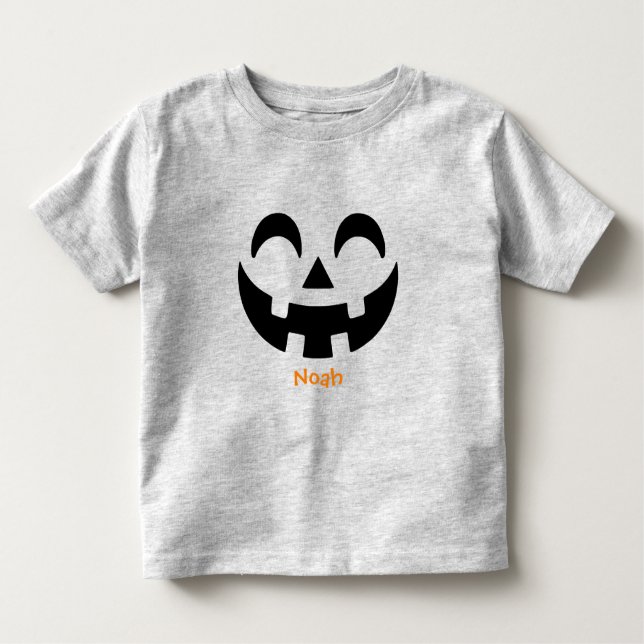 Camiseta Infantil Bonito Halloween Jack O' Lanterna (Frente)