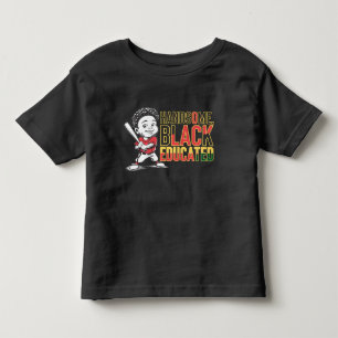 Camiseta Infantil Bonito, Negro & Forte no Beisebol