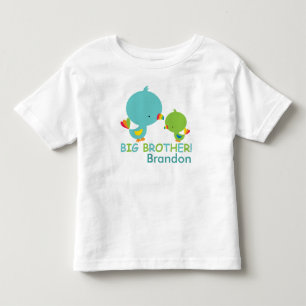 Camiseta Infantil Bons Pássaros, Big Brother Toddler Fine Jersey