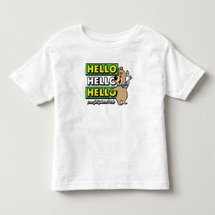Camiseta Infantil Boo-Boo Bear Olá Olá, Olá, Jellystone