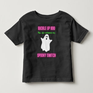 Camiseta Infantil Boo de Encerramento Você Acendeu Meu Switch Spooky
