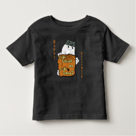 Camiseta Infantil Boo de Halloween bonito - Trick or Tratar Hallowee