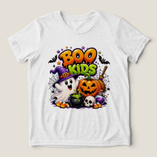 Camiseta Infantil Boo Halloween, Fantasma da Tempo