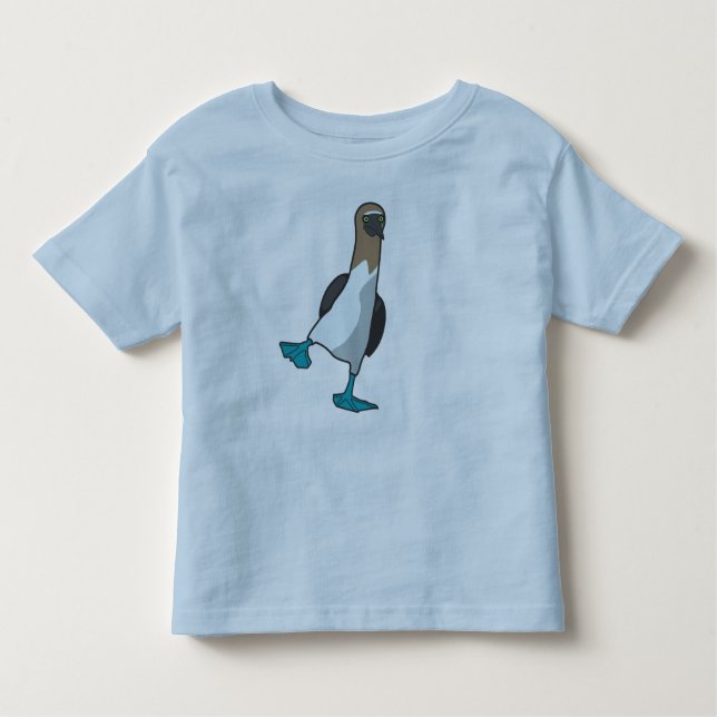 Camiseta Infantil booby footed azul (Frente)