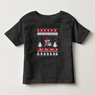 Camiseta Infantil Books Ufly Christmas Engraçado Leitura de presente