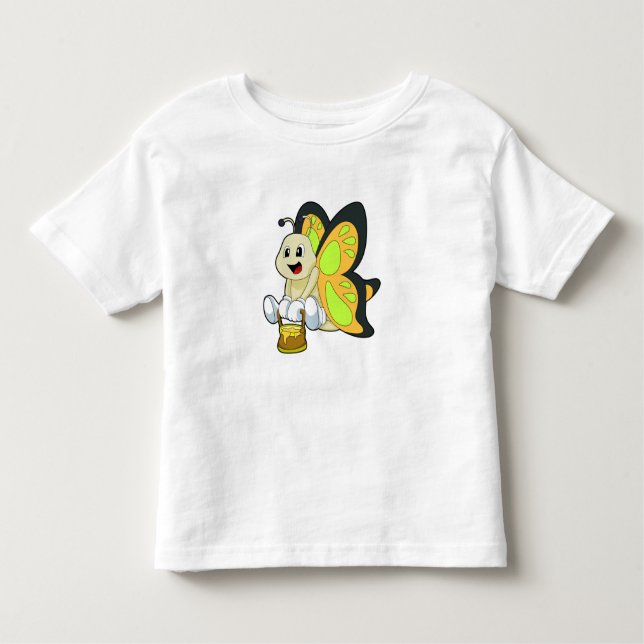 Camiseta Infantil Borboleta com mel (Frente)