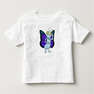 Camiseta Infantil Borboleta com óculos