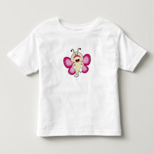 Camiseta Infantil Borboleta com roupa