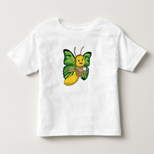 Camiseta Infantil Borboleta com Taça de Café (Frente)