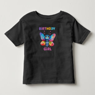Camiseta Infantil Borboleta de aniversário