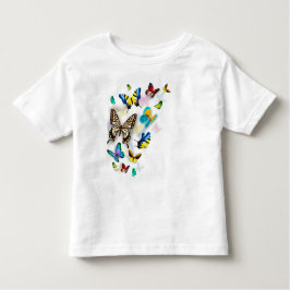 Camiseta Infantil Borboletas coloridas