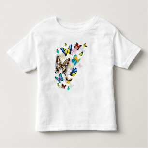 Camiseta Infantil Borboletas coloridas