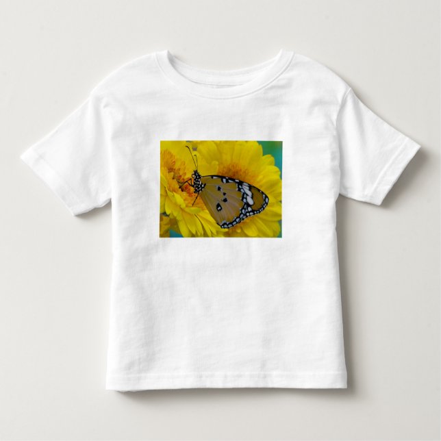 Camiseta Infantil Borboletas tropicais (Frente)