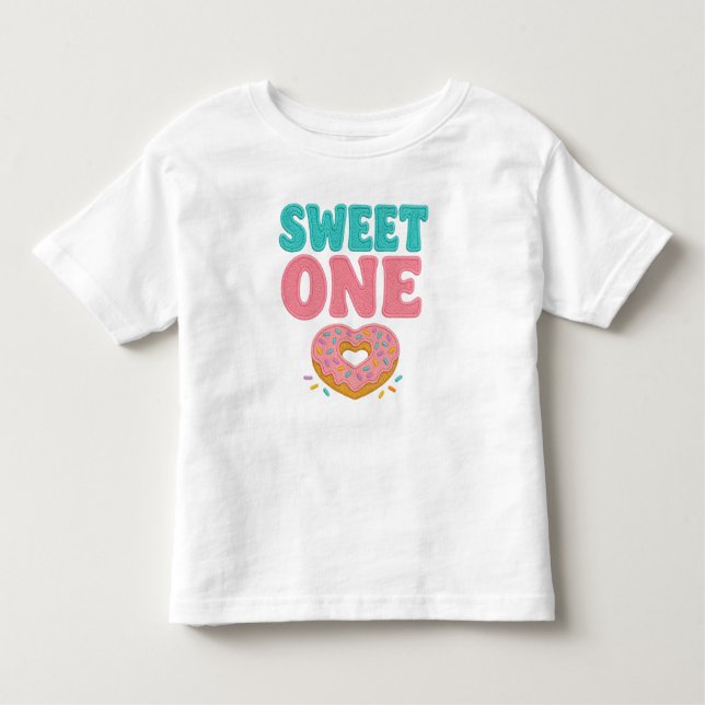 Camiseta Infantil Bordado de Faux Doce (Frente)