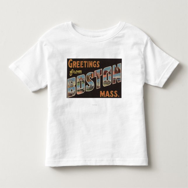 Camiseta Infantil Boston, cenas 3 da letra de MassachusettsLarge (Frente)