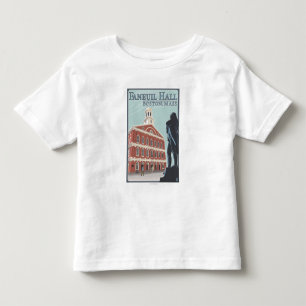 Camiseta Infantil Boston, opinião de MassachusettsFaneuil Salão