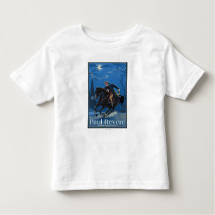 Camiseta Infantil Boston, passeio de MassachusettsPaul Revere