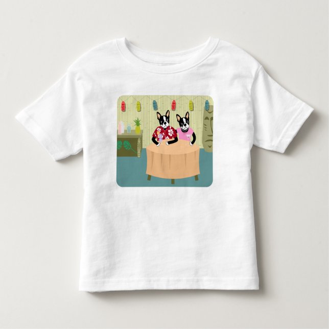 Camiseta Infantil Boston Terrier Boy & Girl (Frente)