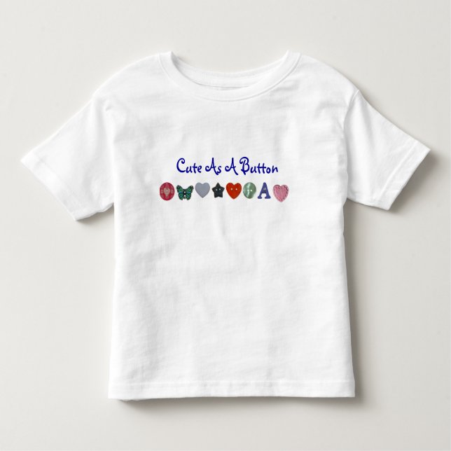 Camiseta Infantil Botão de corte (Frente)