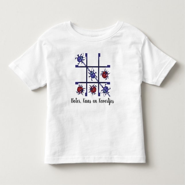 Camiseta Infantil Boter, kaas en kevertjes. Pixelart (Frente)