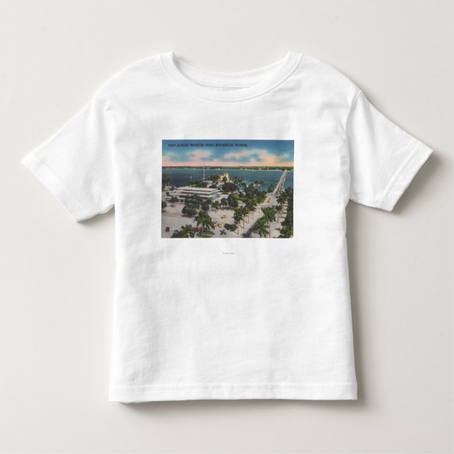 Camiseta Infantil Bradenton, Florida - vista através do rio do (Frente)