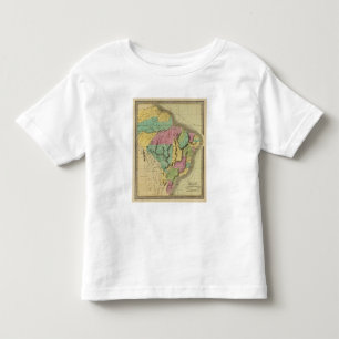 Camiseta Infantil Brasil com Guiana e Paraguai
