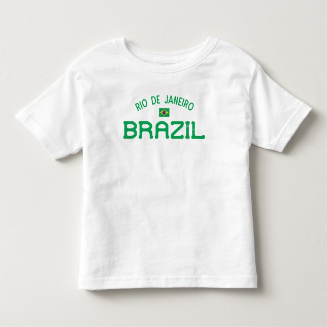 Camiseta Infantil Brasil do Rio de Janeiro em desgosto (Frente)