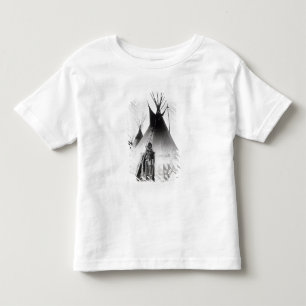 Camiseta Infantil Bravo Blackfoot, perto de Calgary, Alberta, 1889