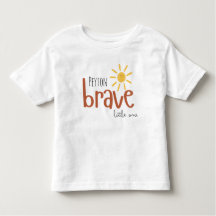 bravo pequeno Toddler T-Shirt lindo sol de verão