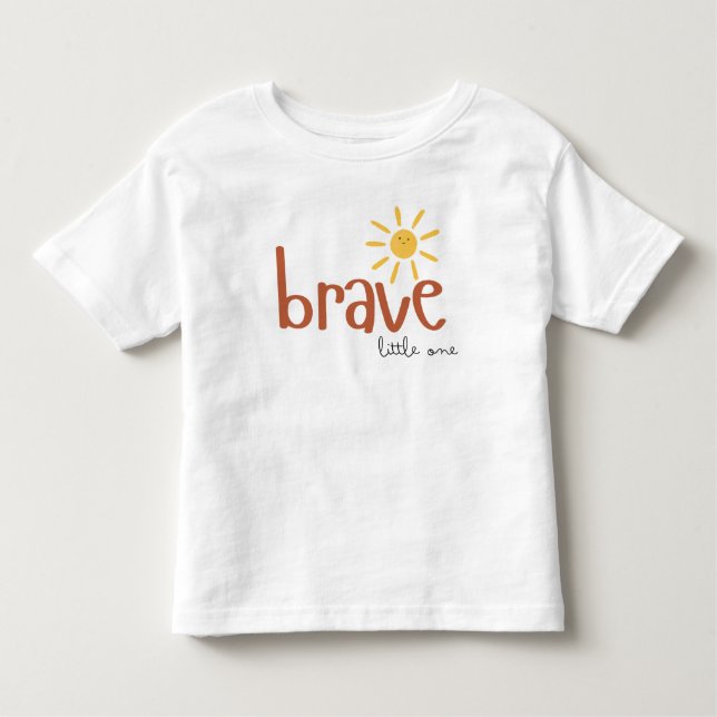 Camiseta Infantil bravo pequeno Toddler T-Shirt sol fofo (Frente)