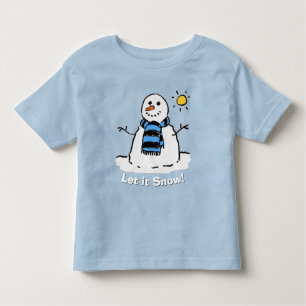 Camiseta Infantil Bravo Snowman com Mensagem!