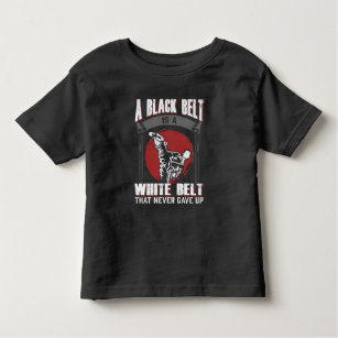 Camiseta Infantil Briga de Artes Marciais do Cinturão Negro de Karat