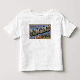 Camiseta Infantil Brigham, letra ScenesBrigham de UtahLarge, UT