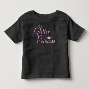 Camiseta Infantil Brilhante Rosa Princesa Coloração Brilhante