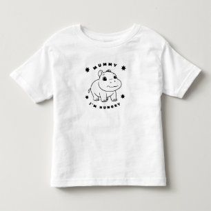 Camiseta Infantil Brincadeira e Bonita! Pygmy Hippopotamus