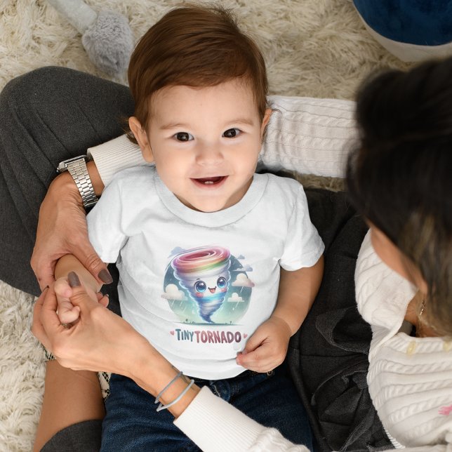 Camiseta Infantil Brincadeira - Tornado Minúsculo Colorido (Criador carregado)