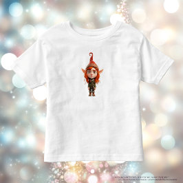 Camiseta Infantil Brincando comigo Teen Christmas Elf Toddler's Tee