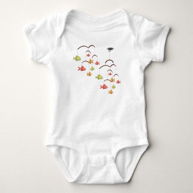 Camiseta Infantil Brinquedo Peixe Pequeno Pendurad (Frente)