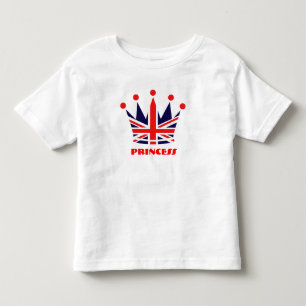 Camiseta Infantil British Princess Crown