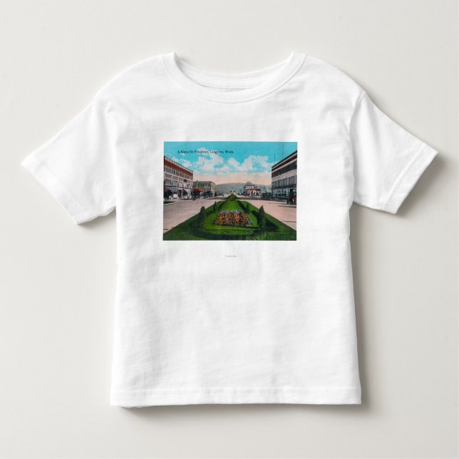 Camiseta Infantil Broadway SceneLongview, WA (Frente)